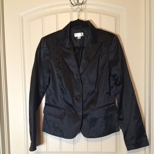 Isaac Mizrahi for Target Black Satin Blazer